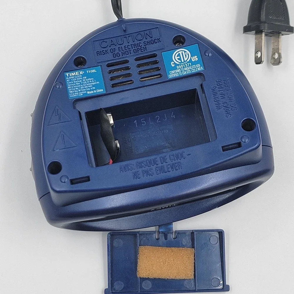 Timex‎ Vintage Retro Digital Alarm Clock T108 Tested, Works